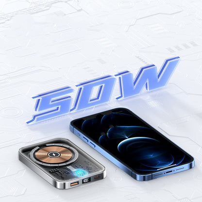 Cool black Transparent Wireless Magnetic Rechargeable Battery