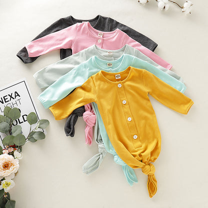 Baby's Solid Color Long Sleeve Sleeping Bag