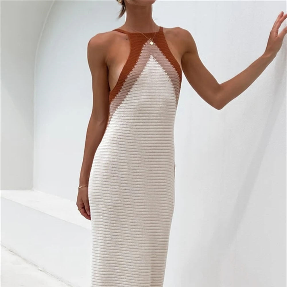 Long Knit Skirt Panel Bikini Plus Size Beach