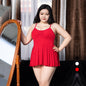 Women's Plus Size Suspender Skirt Suit Underwear