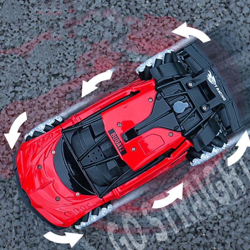 Alloy Remote Control Stunt Spray Car With Light And Sound Effects