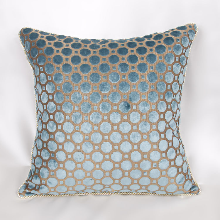 Blue Polka Dot Simple Head Of Bed Large Cushion Sofa Cushion Throw Pillow