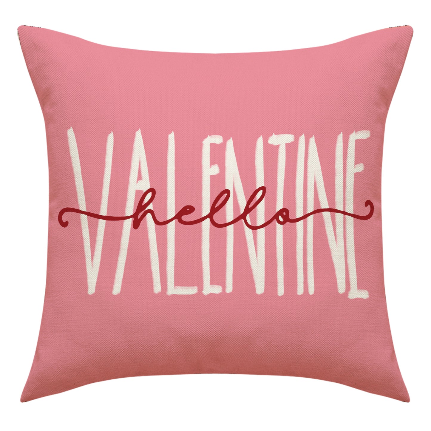 Love Heart Pillow Cover Valentine's Day Letter Printing Throw Pillowcase