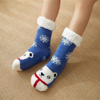 Home Indoor Women's Extra Thick Non Slip Warm Socks
