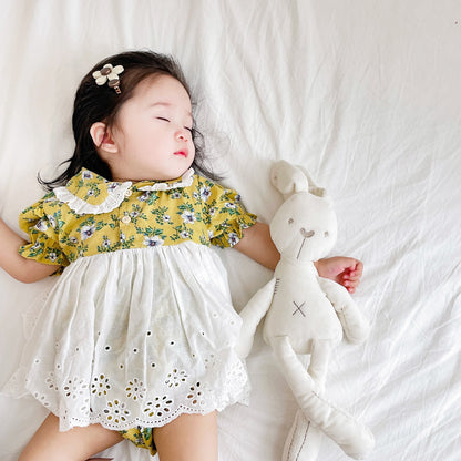 Fashion Personality Clothes Korean Version Floral Baby Romper