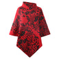New Product Wish Side Lapel Printed Cape Shawl Sweater Outside