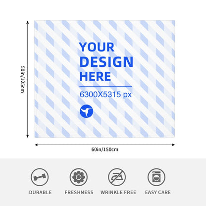 Create Your Own Horizontal Flannel Skin-Friendly Breathable Blanket Cover