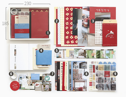 Hand Ledger Gift Box Cute Simple Set Notebook