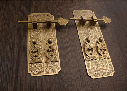 Vintage Pure Copper Antique Chinese Furniture Pure Copper Handle