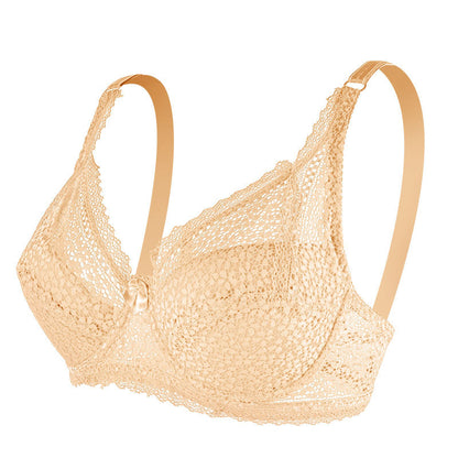 European And American Women's Plus Size Lace Bra