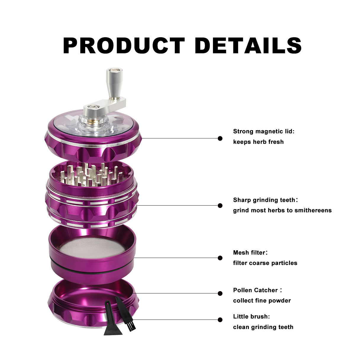 Aluminum Alloy Four-layer Lightning Hand Smoke Eliminator