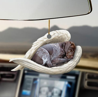 Car Pendant Sleeping Dog Angel Home Decor Acrylic Showcase Hanging Ornaments For Doors