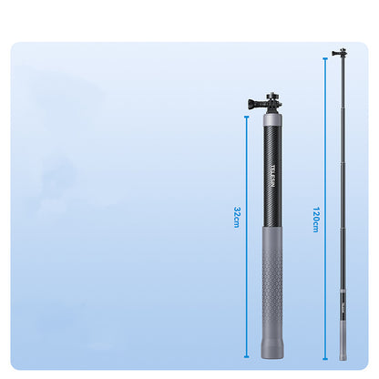 Fit GoPro12 M Carbon Fiber Selfie Stick Insta360 Panoramic Camera Extension Rod Accessories