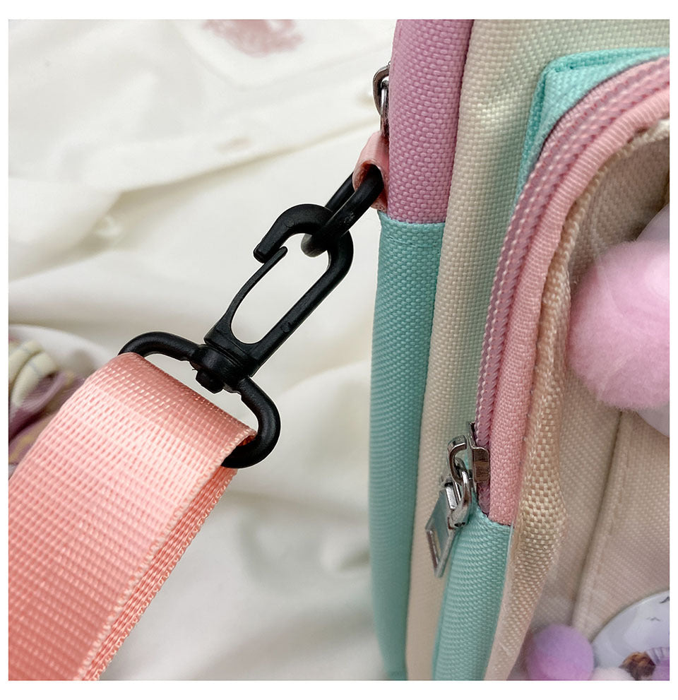 Ladies Fashion Two-Dimensional Crossbody Pain Bag