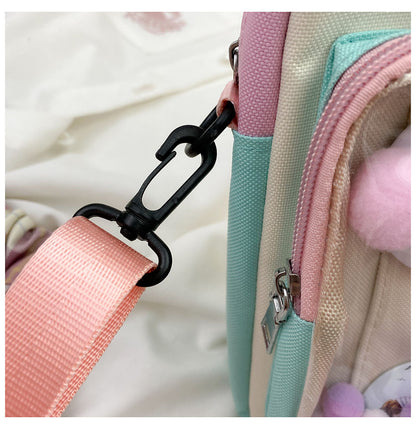 Ladies Fashion Two-Dimensional Crossbody Pain Bag