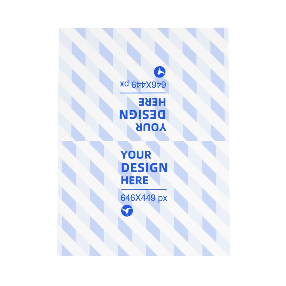 Horizontal Thick And Tough Pearl Paper Holiday Card