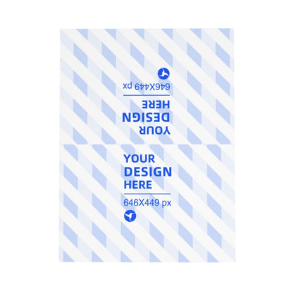 Horizontal Thick And Tough Pearl Paper Holiday Card