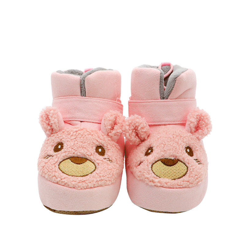 Middle Insulated Shoes With Plush To Prevent Hair Falling