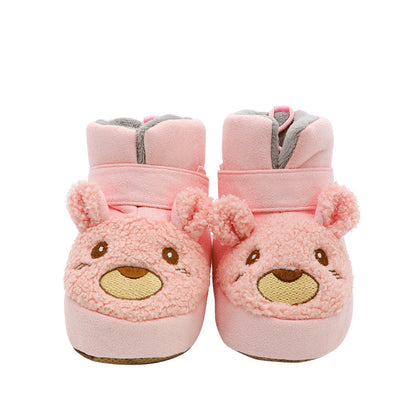 Middle Insulated Shoes With Plush To Prevent Hair Falling