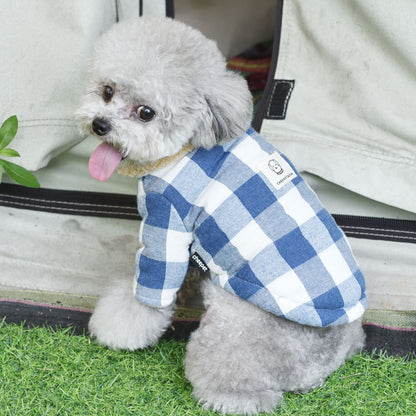 Puppy Dog Clothes Lamb Fur Collar Cotton Coat