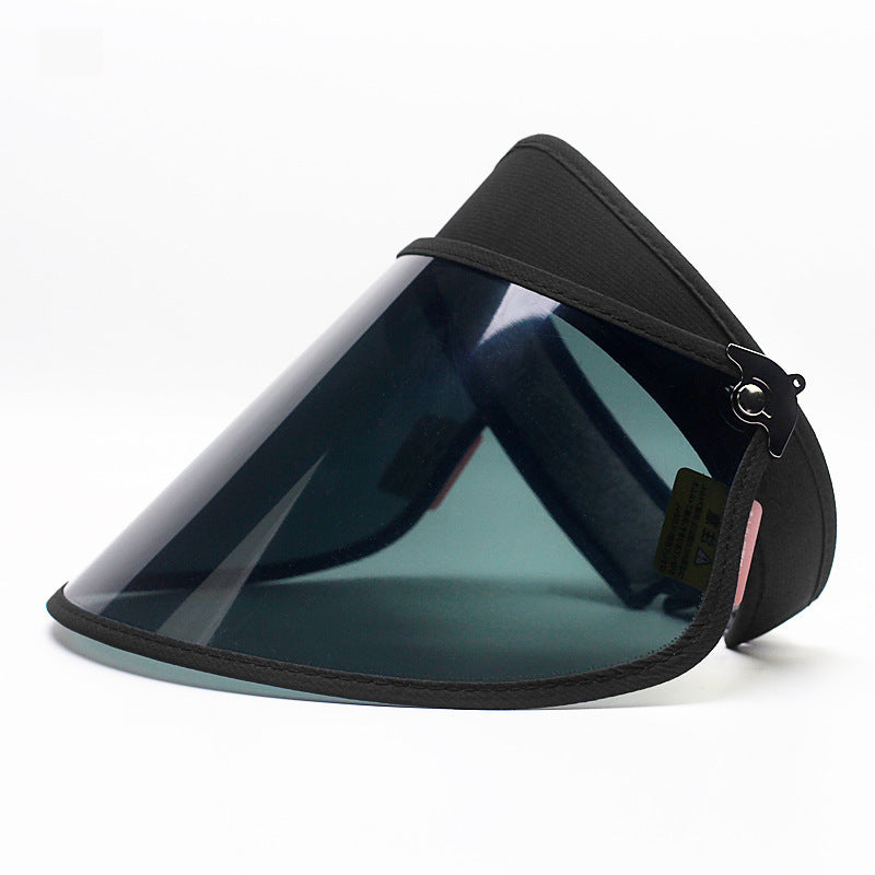 Riding An Electric Bike Sun Hat Adult Hollow Sun-proof Hat Korean Version Plastic Lens Sun Hat