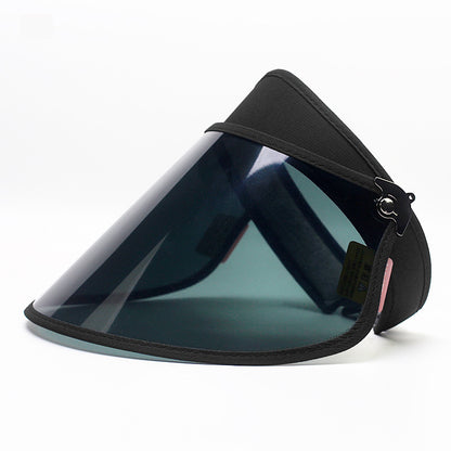 Riding An Electric Bike Sun Hat Adult Hollow Sun-proof Hat Korean Version Plastic Lens Sun Hat