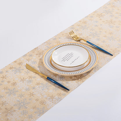 Christmas Table Runner Tablecloth Fine Linen Printing