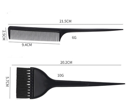 Hair Color Tool Set 11 Pieces Hair Salon Comb Brush Disposable