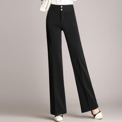 Plus Size Women's Casual Trousers Wide-leg Pants