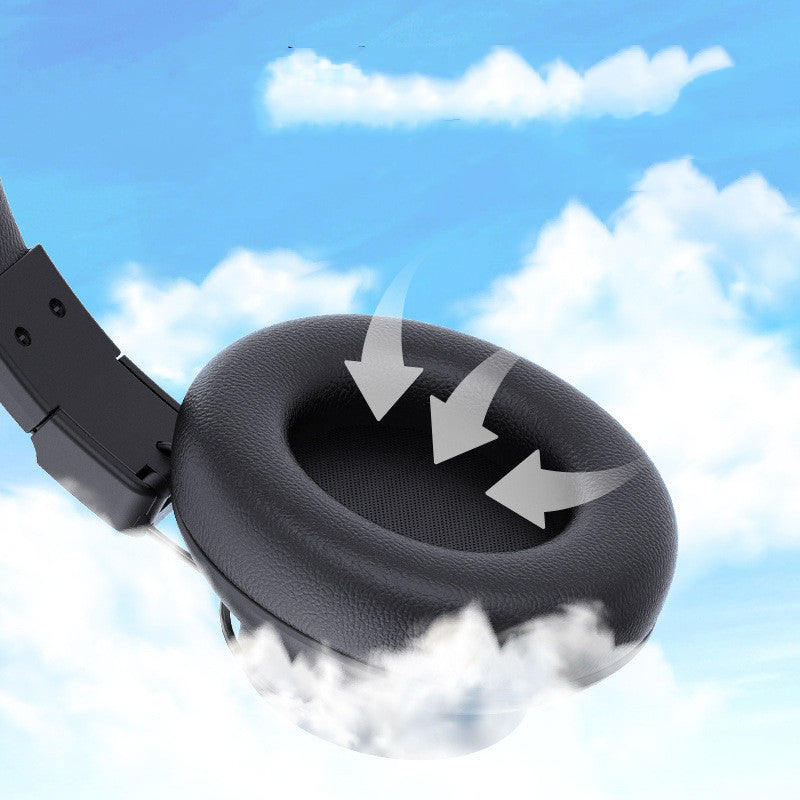 Bluetooth Active Noise Reduction Stereo With Microphone Game Computer Cellphone Anc Wireless Folding Headset