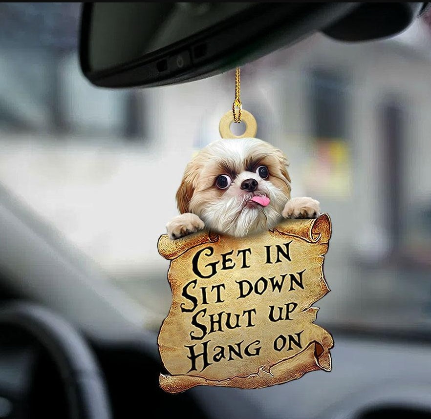 Car Pendant Sleeping Dog Angel Home Decor Acrylic Showcase Hanging Ornaments For Doors