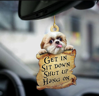 Car Pendant Sleeping Dog Angel Home Decor Acrylic Showcase Hanging Ornaments For Doors