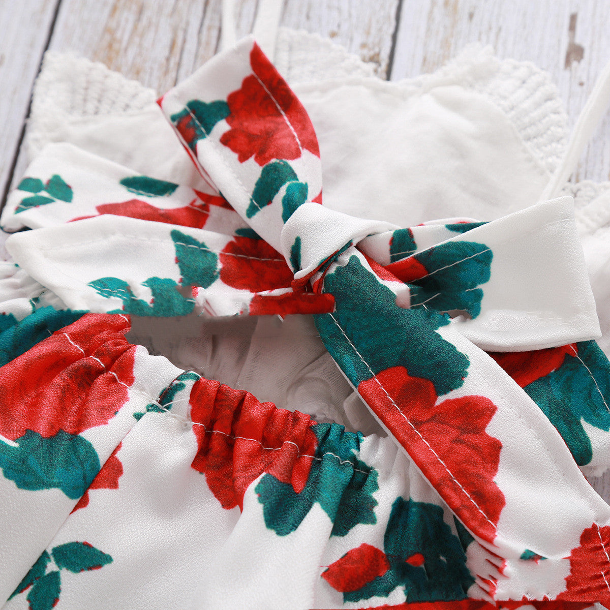 European And American Popular Lace Parquet Shorts One-piece