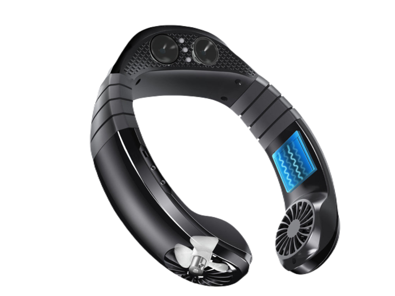 Portable sports phone Bluetooth music neck fan