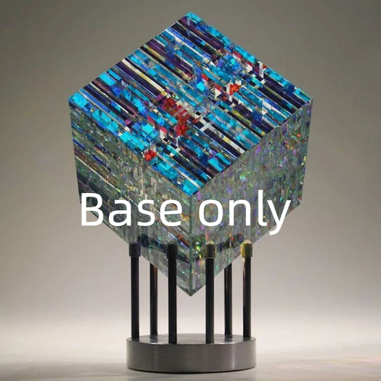 Glass Sculpture Table Furnishing Pieces Of Art Stock