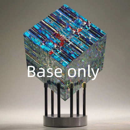 Glass Sculpture Table Furnishing Pieces Of Art Stock