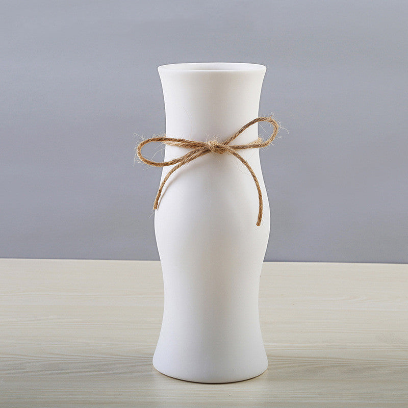 Simple And Beautiful White Creative Minimalist Ceramic Dried Flower Vase