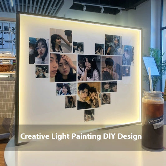 Gong Square Shaped Yi Photo Frame Photo Puzzle Table Decoration