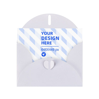 Horizontal Thick And Tough Pearl Paper Holiday Card