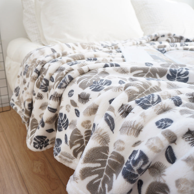 Facecloth Print Winter Lunch Blanket