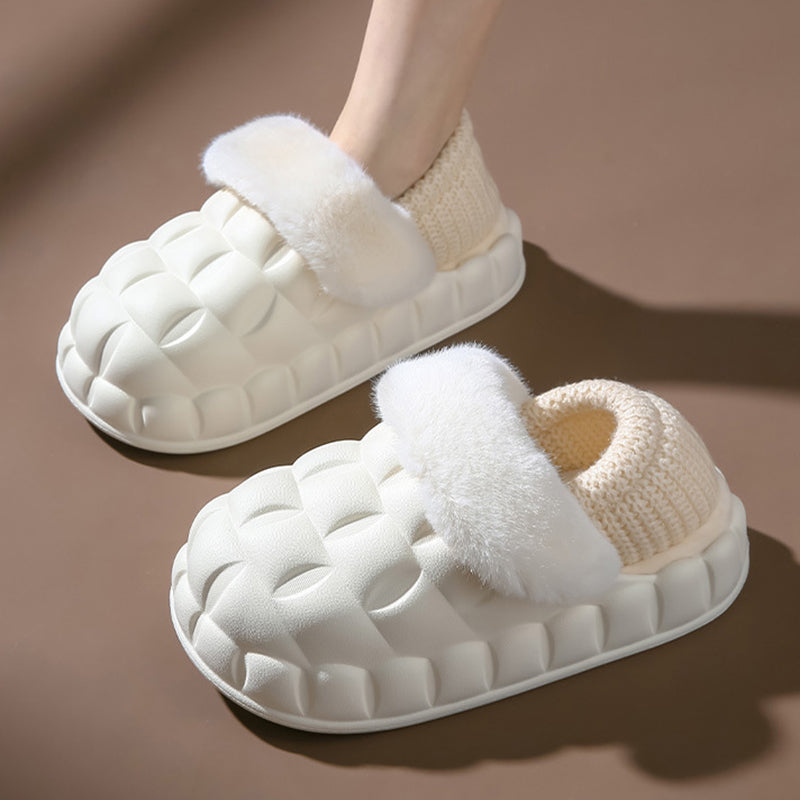 Bubble Shoes With Foldable Heel Slippers Women Warm Indoor House Shoes - FLIPSTYLEZLLC