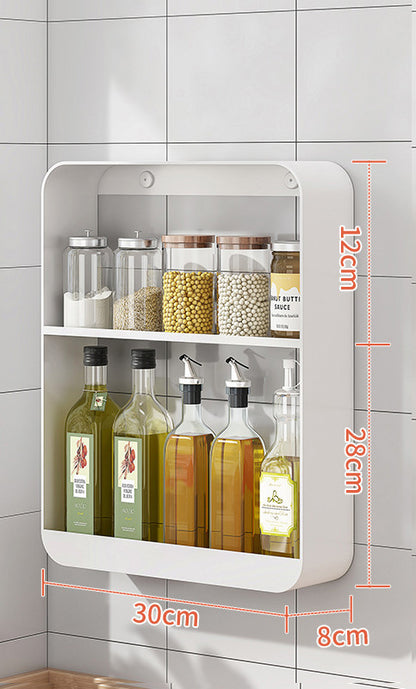 Seasoning Oil Salt Sauce Vinegar Storage Shelf Rack