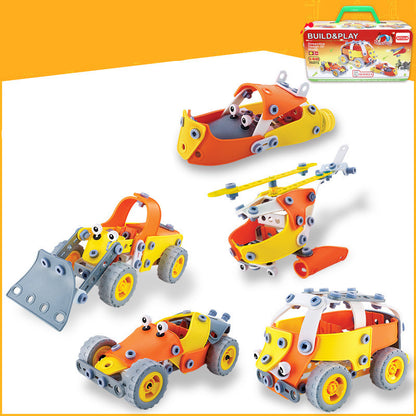 DIY Disassembly And Assembly Of Screws And Soft Building Blocks