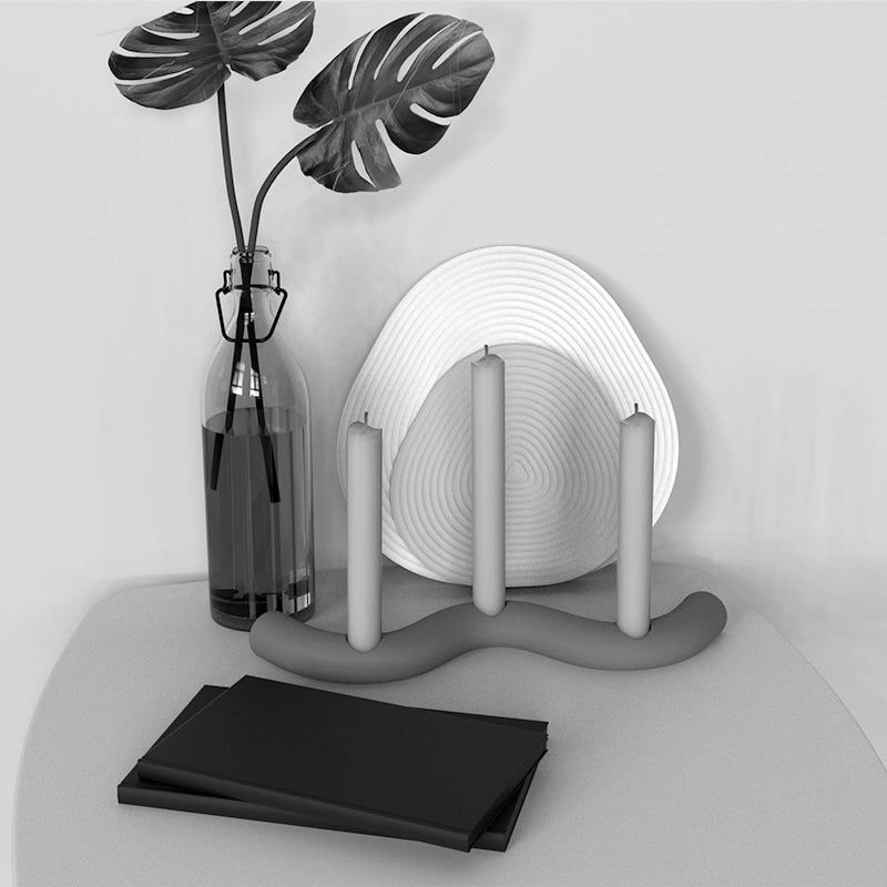 Silica Gel Mold Candle Holder S Type Boreal Europe Style