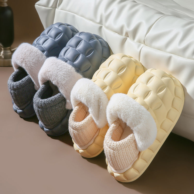 Bubble Shoes With Foldable Heel Slippers Women Warm Indoor House Shoes - FLIPSTYLEZLLC