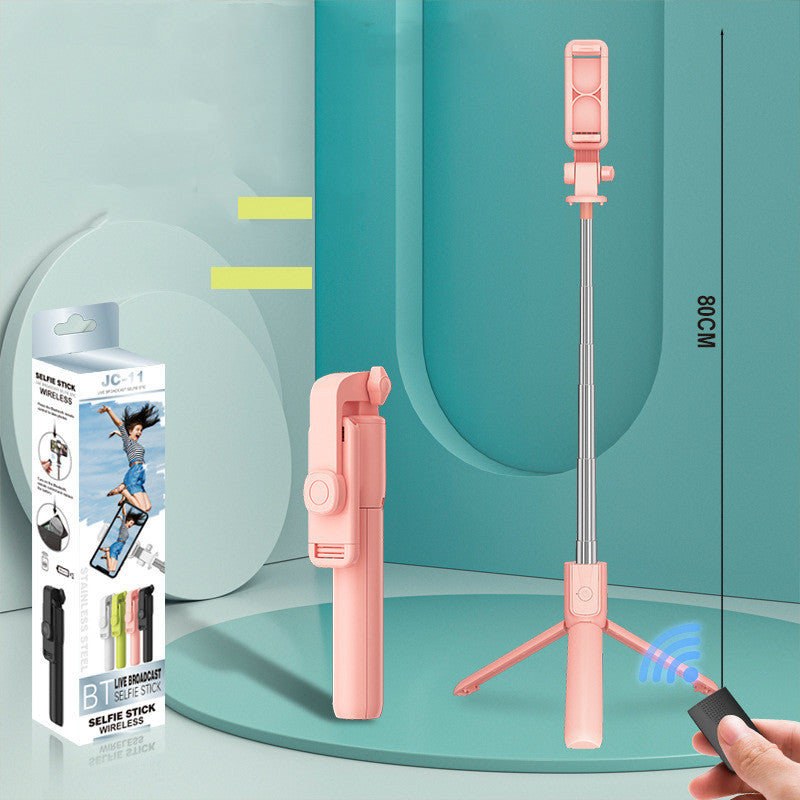 Mobile Phone Bluetooth Self Timer Rod Extension With Fill Light