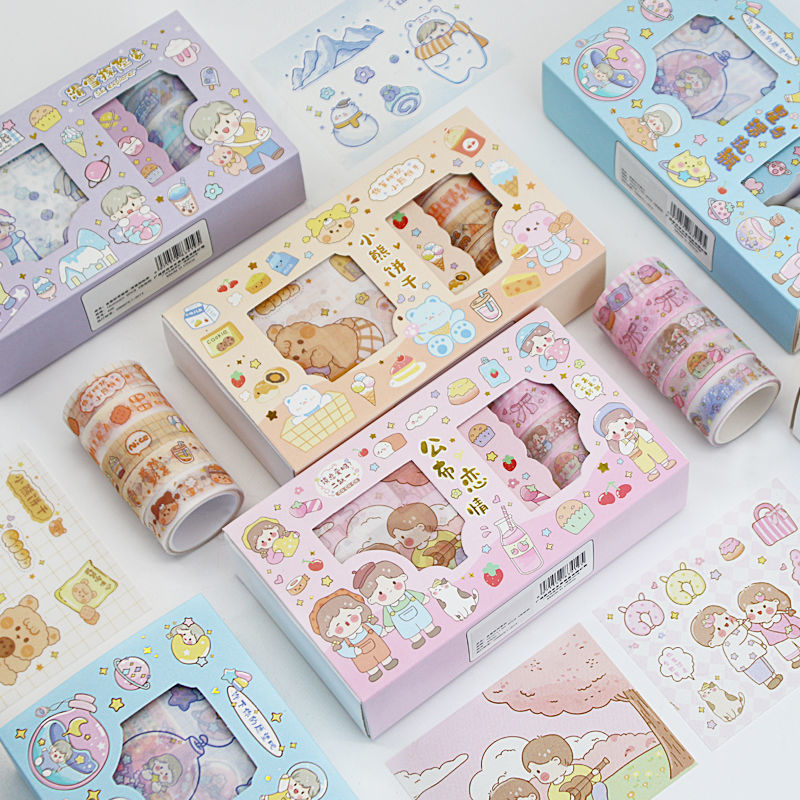 Hand Account Sticker Tape Gift Box Set