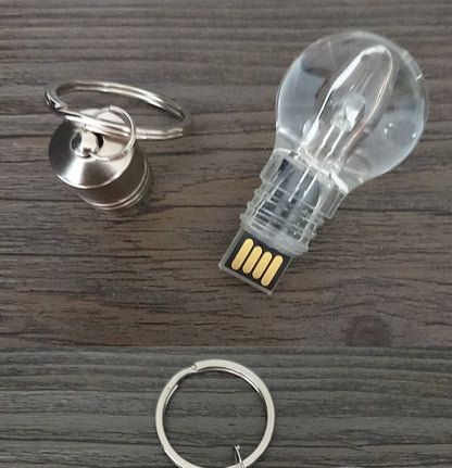 Creative Acrylic Luminous Bulb U Disk Personalized Gift Lamp