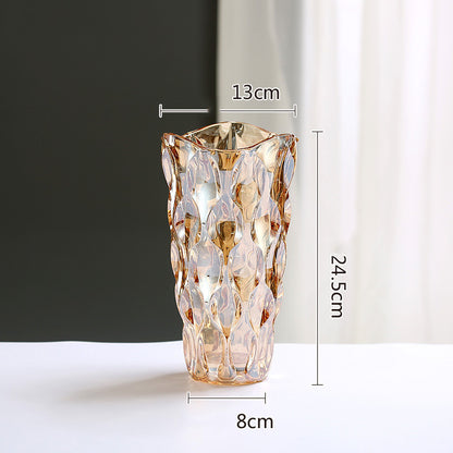 Crystal Glass Vase Flower Arrangement Decoration Ornaments