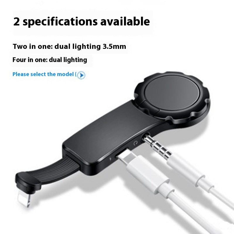 Creative Fastening Ring Charging Music Audio Adapter Cable